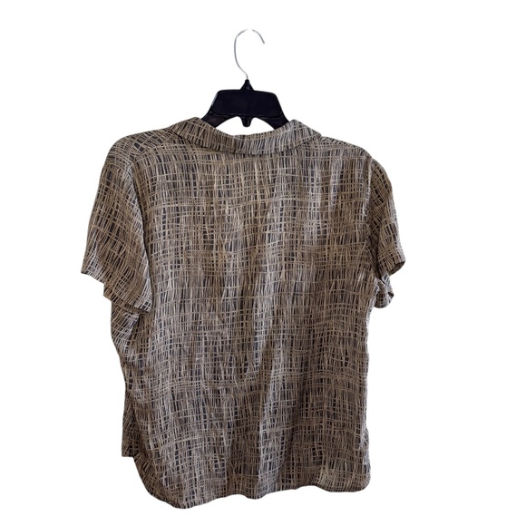 Jones New York Patterned Silk Shirt - Picture 4 of 4